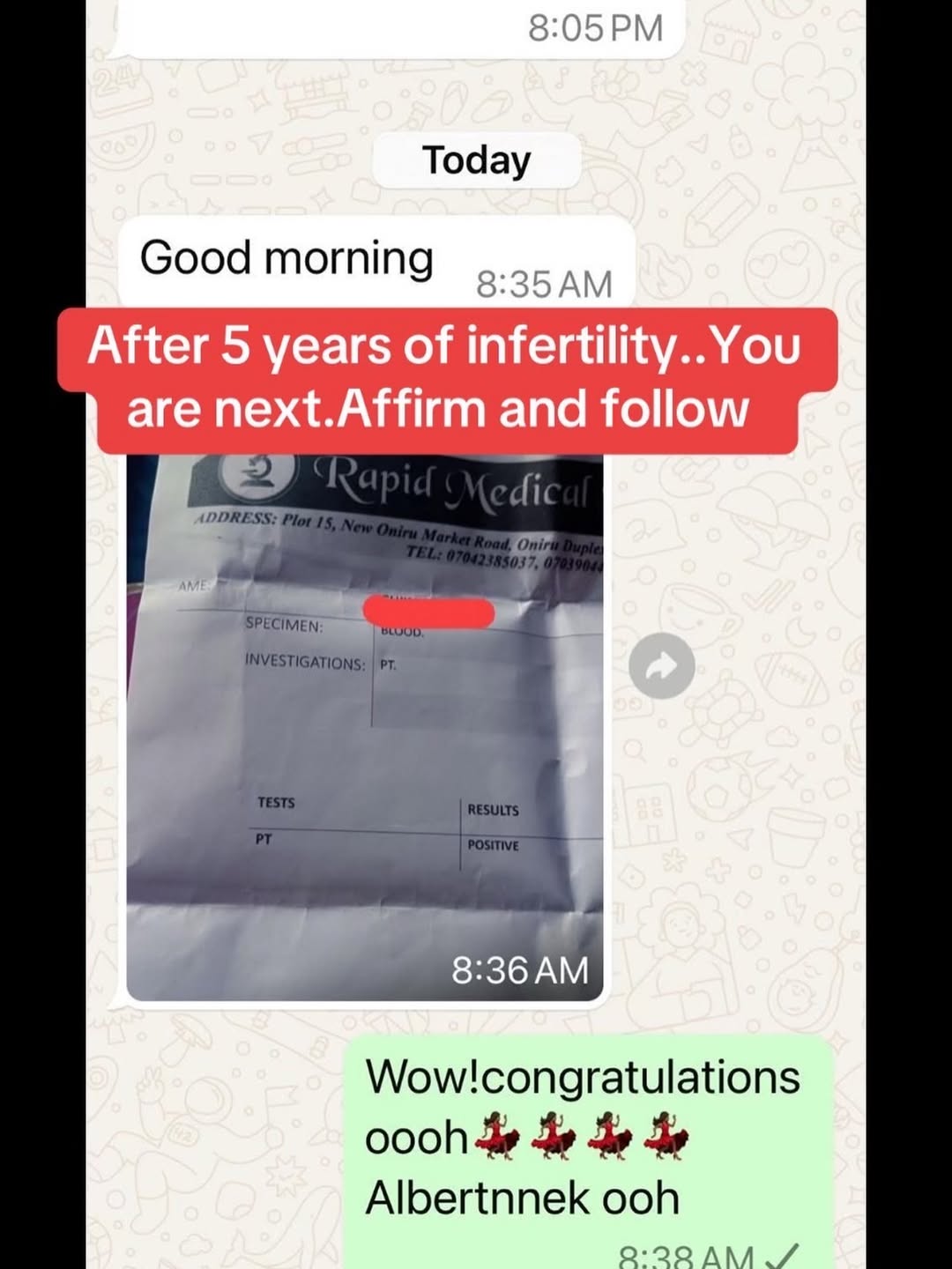 Customer testimonial