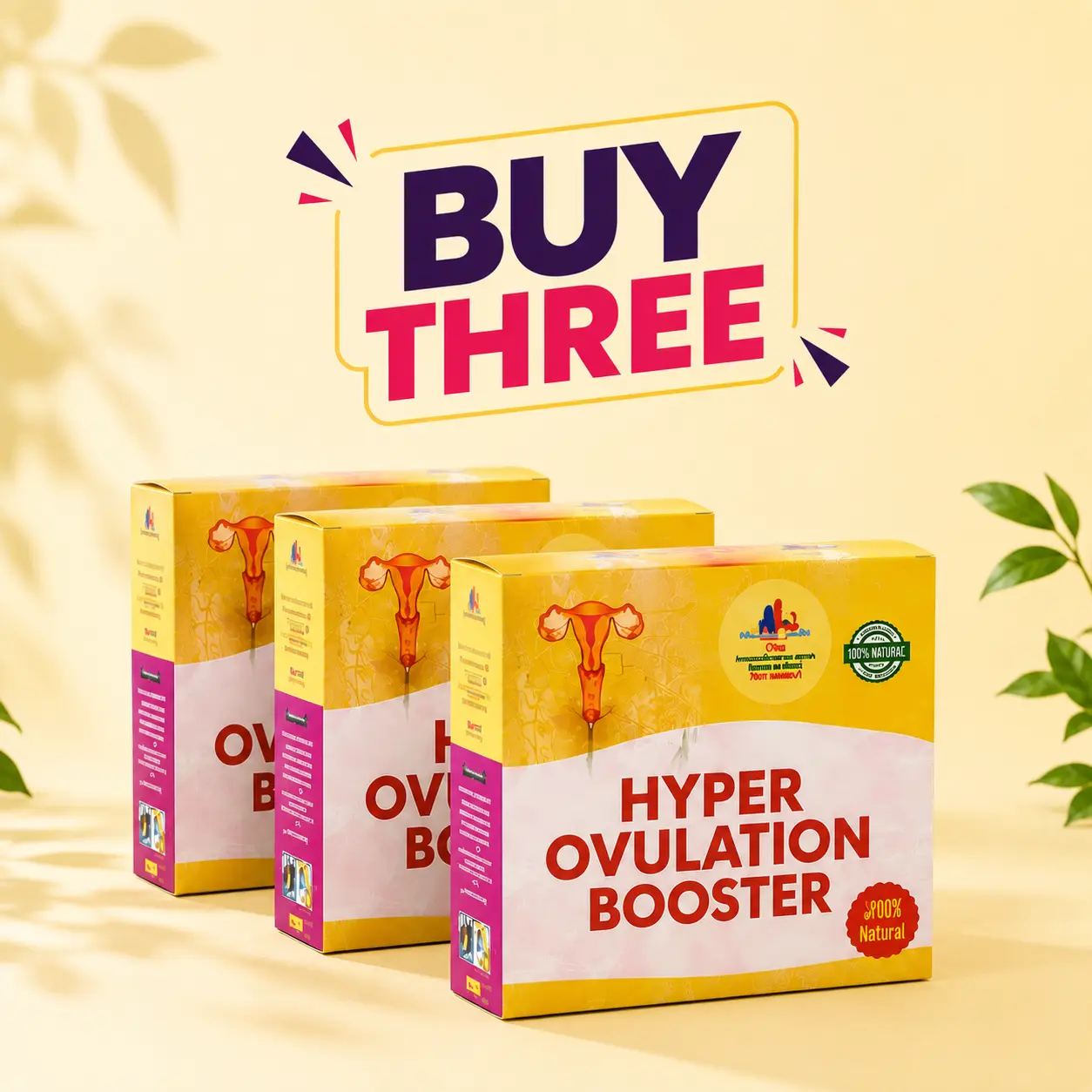 3 Packs Hyper Ovulation Booster